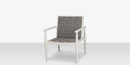 DecoScapes Furniture Danish Aluminum Sling Strap Lounge Chair