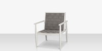 DecoScapes Furniture Danish Aluminum Sling Strap Lounge Chair