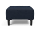 Innovation Living Grand D.E.L. Ottoman in Black Wood Legs