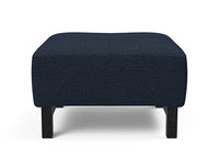 Innovation Living Grand D.E.L. Ottoman in Black Wood Legs