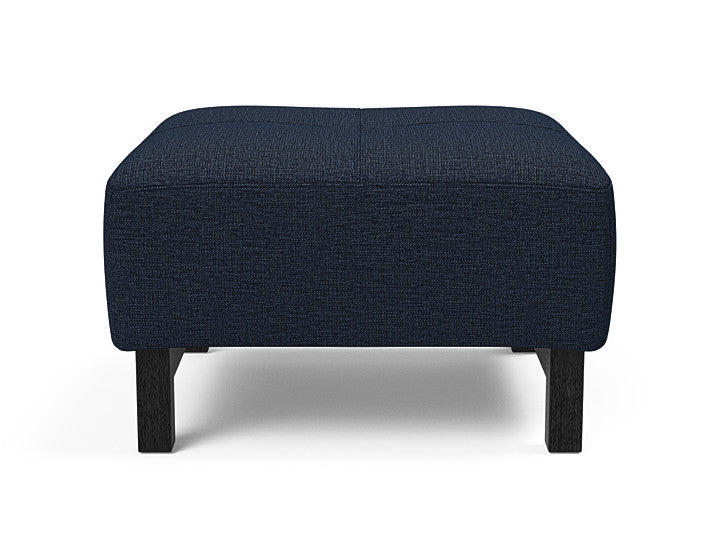 Innovation Living Grand D.E.L. Ottoman in Black Wood Legs