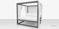 DecoScapes Furniture Breeze Aluminum Daybed Square