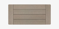 DecoScapes Danish Aluminum Rectangular Coffee Table