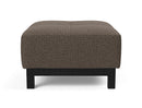 Innovation Living Grand D.E.L. Ottoman in Black Wood Legs
