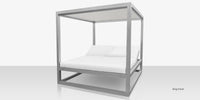 DecoScapes Furniture Breeze Aluminum Daybed Square