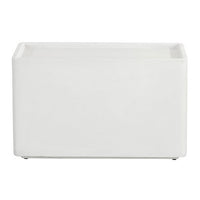 Sunpan Liza Side Table White / Marble-Look Grey
