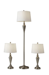Adesso Glendale 3 Piece Floor and Table Lamp Set
