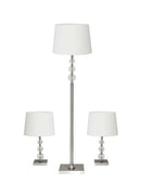 Adesso Olivia 3 Piece Floor and Table Lamp Set