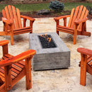 The Outdoor Plus Coronado Wood Grain Fire Pit