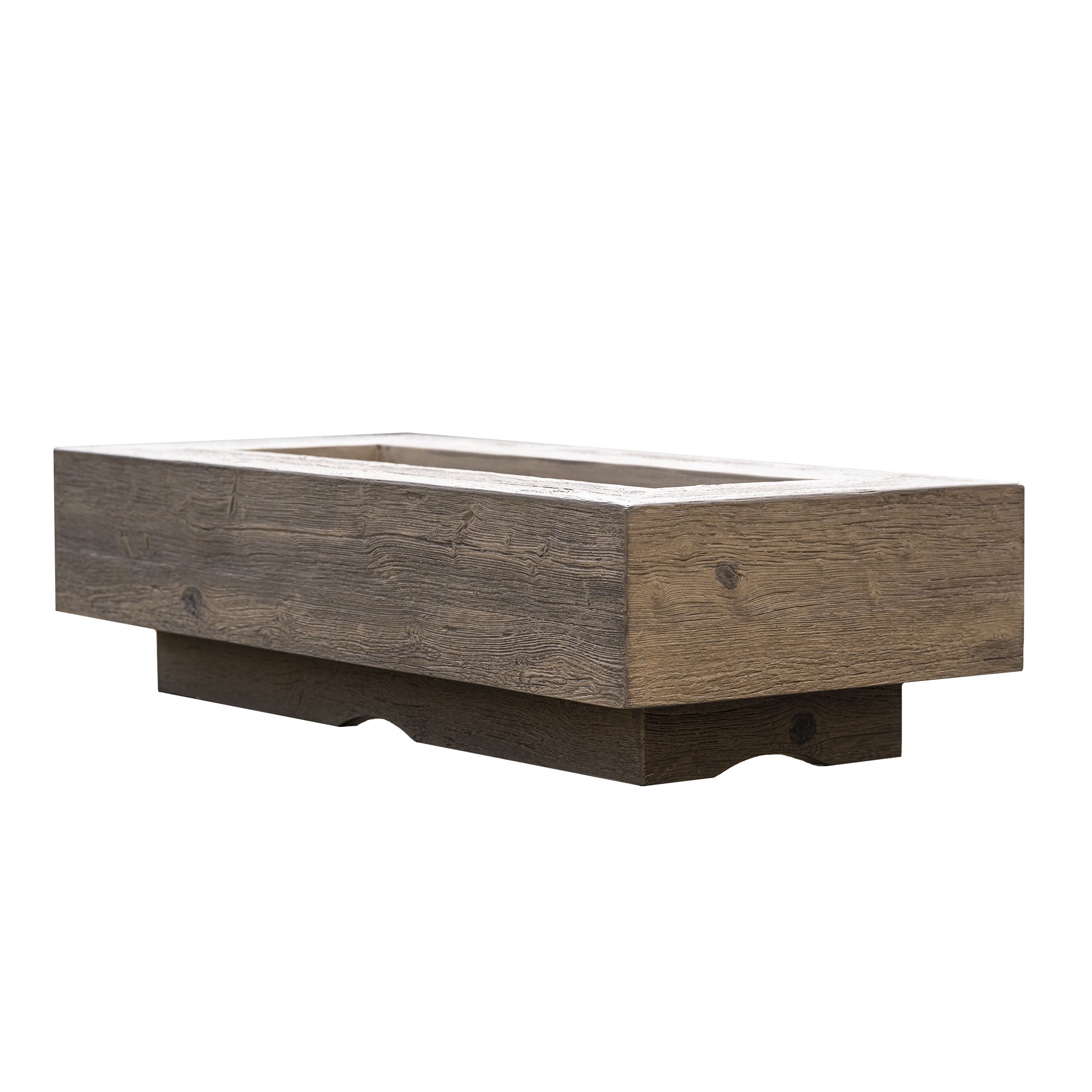 The Outdoor Plus Coronado Wood Grain Fire Pit