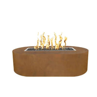 The Outdoor Plus Bispo 72" x 24" Fire Pit - Corten Steel