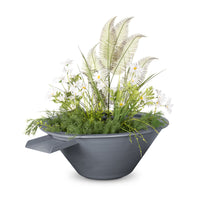 The Outdoor Plus Cazo Powder Coated Planter with Water Bowl