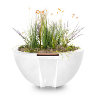 The Outdoor Plus Luna GFRC Planter & Water Bowl
