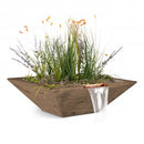 The Outdoor Plus Maya Wood Grain Planter & Water Bowl