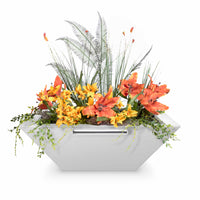 The Outdoor Plus Maya Powder Coated Planter & Water Bowl