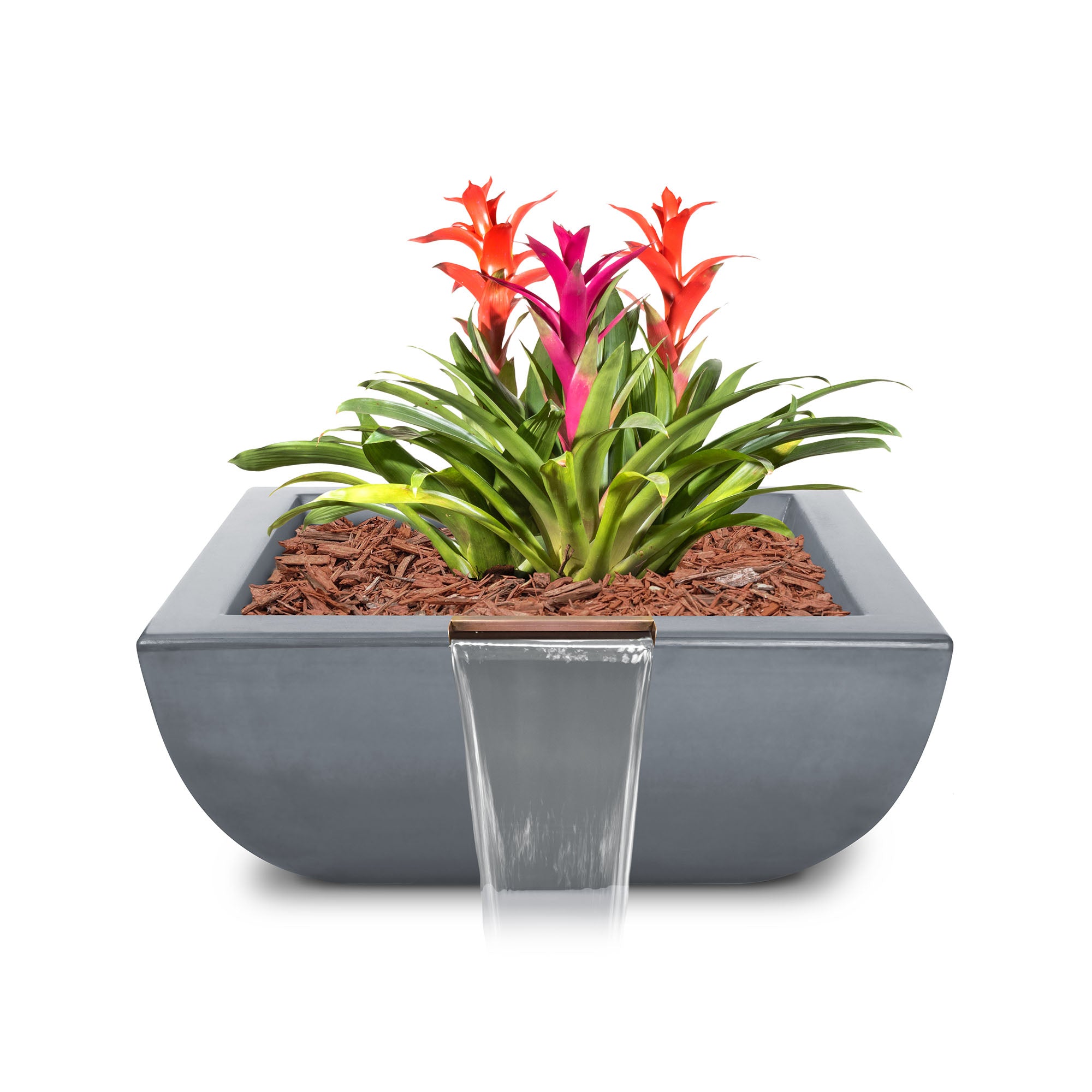 The Outdoor Plus Avalon GFRC Planter & Water Bowl