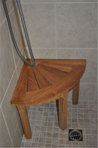 Anderson Teak Shower Corner Stool