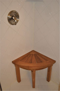 Anderson Teak Shower Corner Stool