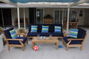 Anderson Teak Riviera Luxe 7-Pieces Modular Set With Rectangular Table B