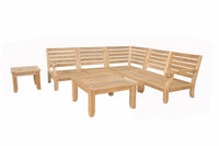 Anderson Teak Riviera Luxe 7-Pieces Modular Set with Square Tables