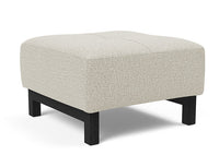 Innovation Living Grand D.E.L. Ottoman in Black Wood Legs