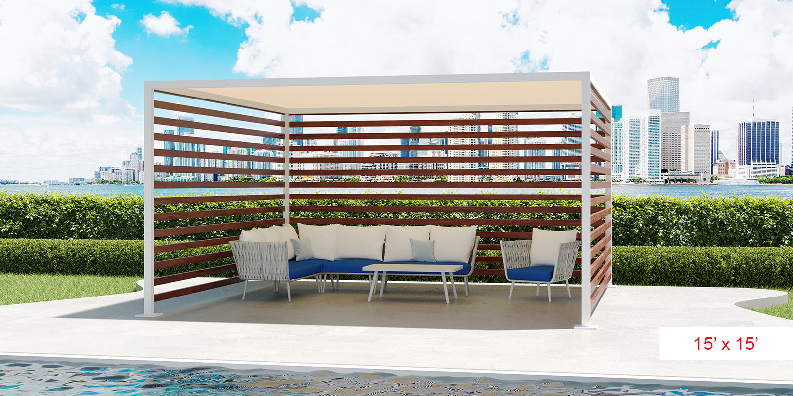 DecoScapes Furniture Breeze Cabana 15"