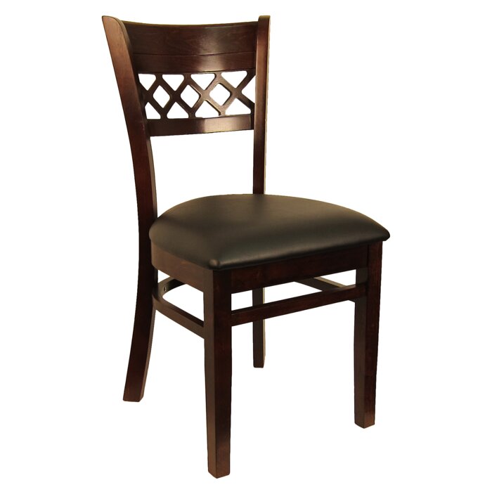 H&D Seating Lattice Back Wood Chair