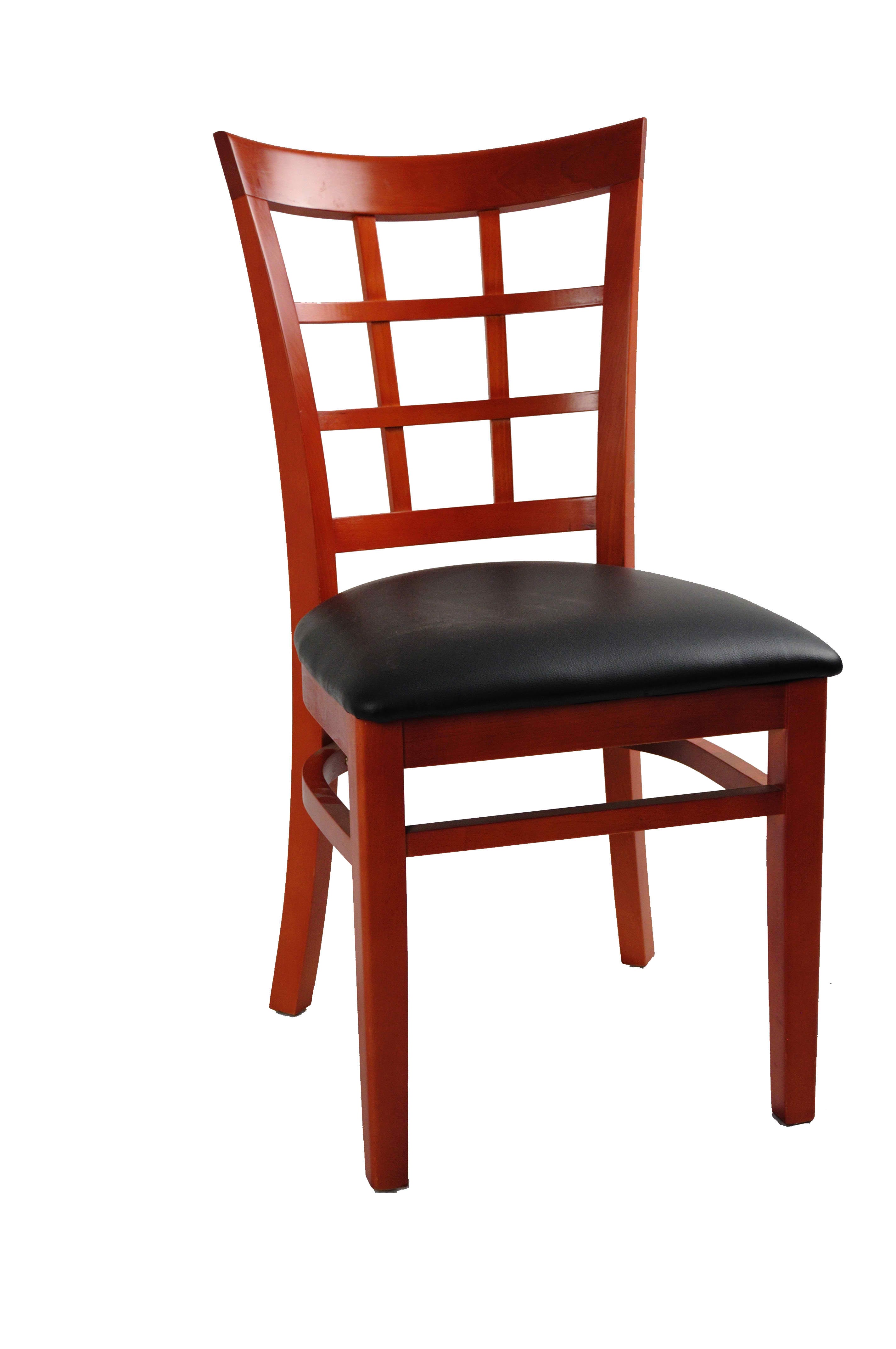 H&D Seating Window Back Series Wood Chair - Set of 2