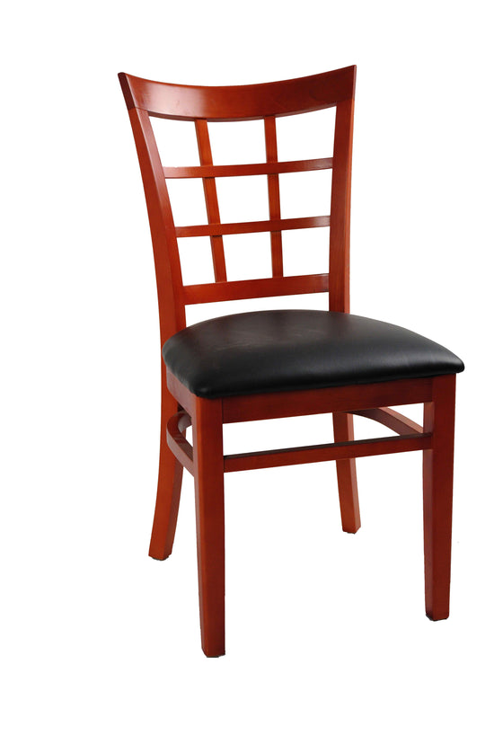 H&D Seating Window Back Series Wood Chair - Set of 2