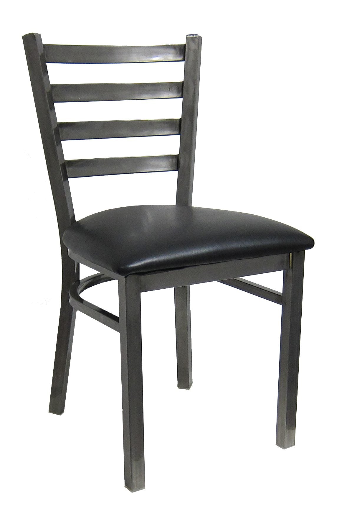 H&D Seating Ladder Back Clear Coat Metal Chair - Set of 2