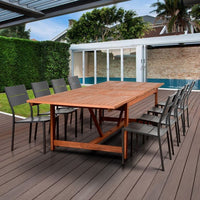International Home Miami Amazonia Koningsdam 9 Piece Rectangular Patio Dining Set