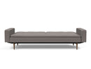 Innovation Living Dublexo Sofa With Arms in Dark Wood/Stainless Steel