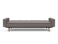 Innovation Living Dublexo Sofa With Arms in Dark Wood/Stainless Steel