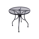 H&D Seating Round Wrought Iron Mesh Top Table with Base - 24", 30", 36" or 48"