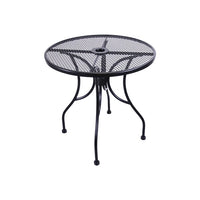 H&D Seating Round Wrought Iron Mesh Top Table with Base - 24", 30", 36" or 48"