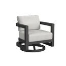 Sunset West Malibu Swivel Chair in Cast Silver - No Welt