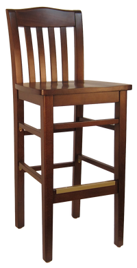 H&D Seating Crown Back Series Wood Bar Stool