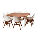 International Home Miami Amazonia Charlotte Deluxe 9 Piece Square Patio Dining Set