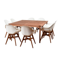 International Home Miami Amazonia Charlotte Deluxe 9 Piece Square Patio Dining Set