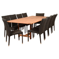 International Home Miami Amazonia Catania 11 Piece Rectangular Patio Dining Set