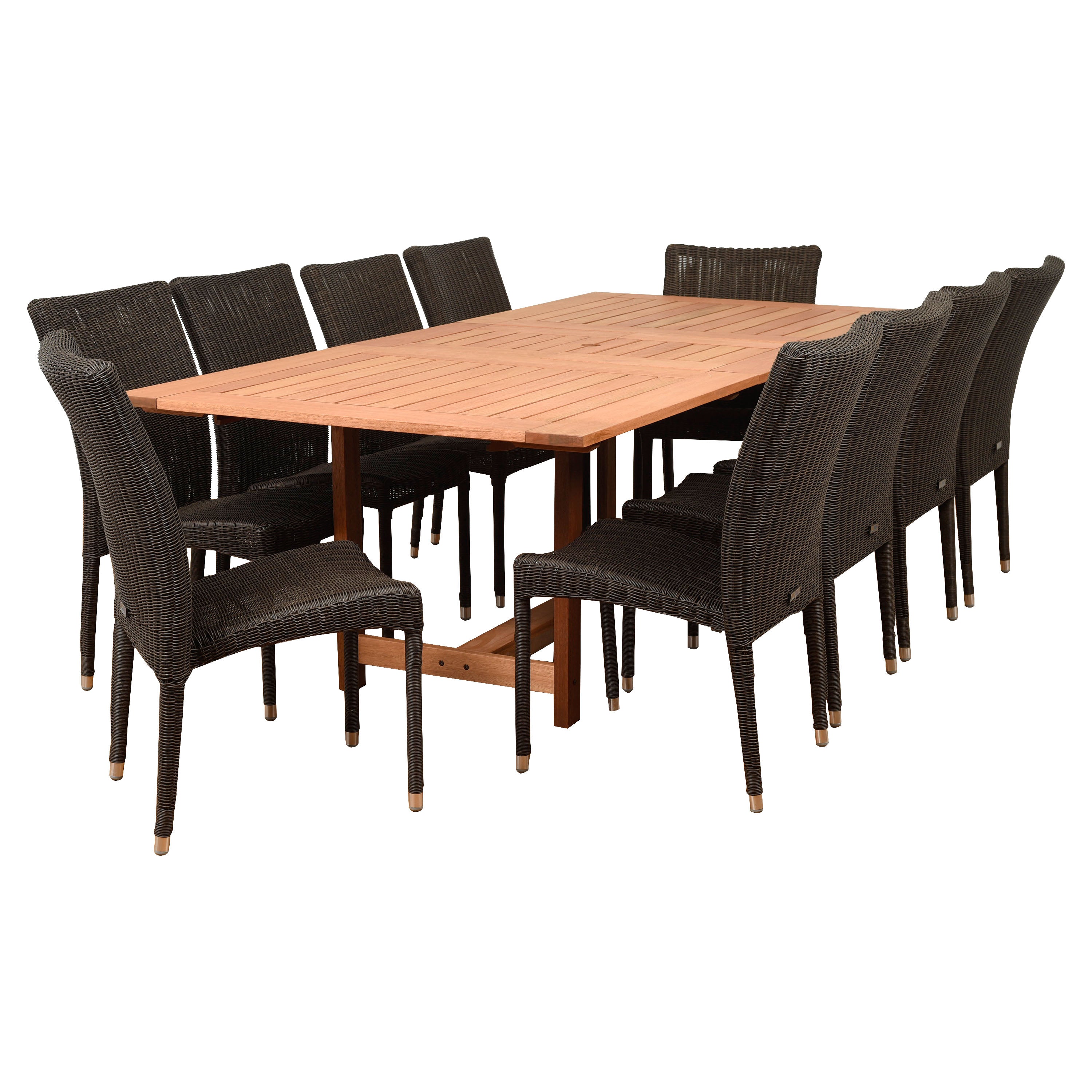 International Home Miami Amazonia Catania 11 Piece Rectangular Patio Dining Set