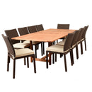 International Home Miami Amazonia Damian 11 Piece Rectangular Patio Dining Set