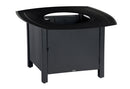 Woodard Solid Cast Aluminum 36'' Square Dining Height Fire Pit Table