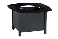 Woodard Solid Cast Aluminum 36'' Square Dining Height Fire Pit Table