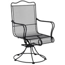 Woodard Tucson High Back Swivel Rocking Dining Arm