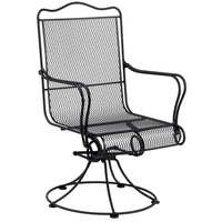 Woodard Tucson High Back Swivel Rocking Dining Arm