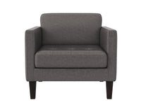 Sunpan Karmelo Armchair Cognac/Vintage Charcoal Leather