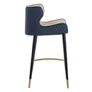 Sunpan Gianni Barstool - Dillon Cream-Dillon Thunder / Dillon Stratus-Dillon Black