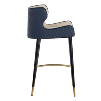 Sunpan Gianni Barstool - Dillon Cream-Dillon Thunder / Dillon Stratus-Dillon Black