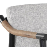 Sunpan Meadow Dining Armchair - Vault Fog / Heather Ivory Tweed